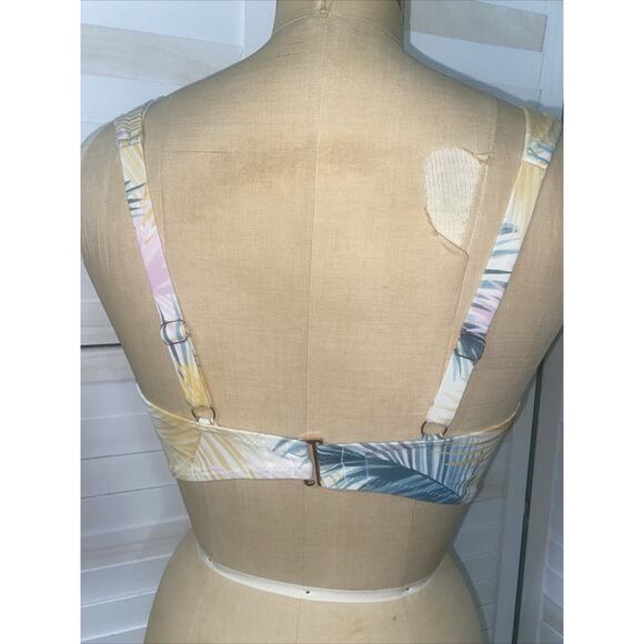 Set Of 2 Shade & Shore Lined Underwire Demi Bikini Bra Tops Push Up 36 DD - Picture 4 of 15